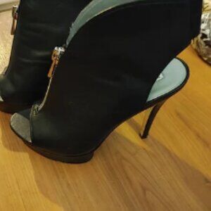 Halston Open Toe Bootie